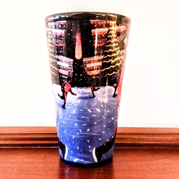 DesignPac Inc. 6" Tall Winter Holiday Coffee Mugs ~ Dark Blue ~ Set of 2 ~  EUC - Picture 13 of 14